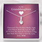 To My Grand Daughter - If I'm Ever Not Here (Love, Mimi) | Beautiful 14K White Gold Family Forever Pendant