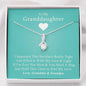 To My Grand Daughter - If I'm Ever Not Here (Love, Grandma & Grandpa) | Beautiful 14K White Gold Family Forever Pendant