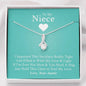 To My Niece - If I'm Ever Not Here (Love, Your Auntie) | Beautiful 14K White Gold Family Forever Pendant