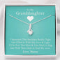 To My Grand Daughter - If I'm Ever Not Here (Love, Mama) | Beautiful 14K White Gold Family Forever Pendant
