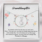 Grand Daughter - My Little Angel | Beautiful 14k White Gold Family Forever Pendant