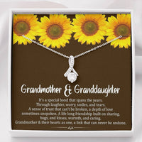 Grand Mother & Grand Daughter - Hearts As One | Beautiful 14K White Gold Family Forever Pendant