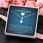 To My Grand Daughter - If I'm Ever Not Here (Love You Forever) | Beautiful Artisan Crafted 14K White Gold Family Forever Pendant