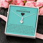 Best Bonus Daughter - Fate Has Brought Us Together | Beautiful 14K White Gold Family Forever Pendant