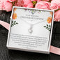 To My Beautiful Grand Daughter - You're More Amazing | Beautiful 14K White Gold Family Forever Pendant Necklace & Gift Card