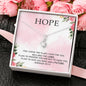 HOPE - I Know The Plans I Have For You ( Jeremiah 29:11 ) | Beautiful 14k White Gold Family Forever Pendant
