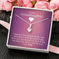 To My Grand Daughter - If I'm Ever Not Here (Love, Mimi) | Beautiful 14K White Gold Family Forever Pendant