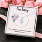 I'm Sorry - Please Forgive Me -|  Beautiful 14k White Gold Family Forever Pendant