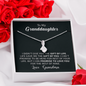 To My Grand Daughter - The Gift Of You (Love, Grandma) | Beautiful 14K White Gold Family Forever Pendant