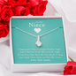 To My Niece - If I'm Ever Not Here (Love, Your Auntie) | Beautiful 14K White Gold Family Forever Pendant