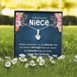 To My Beautiful Niece - Always Remember | Beautiful 14K White Gold Family Forever Pendant