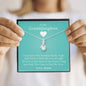 To My Grand Daughter - If I'm Ever Not Here (Love, Mama) | Beautiful 14K White Gold Family Forever Pendant