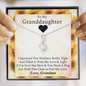 To My Grand Daughter - If I'm Ever Not Here (Love, Grandma) | Beautiful 14k White Gold Family Forever Pendant