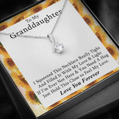 To My Grand Daughter - If I'm Ever Not Here | Beautiful 14k White Gold Family Forever Pendant