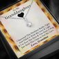 To My Grand Daughter - If I'm Ever Not Here (Love, Grandma) | Beautiful 14k White Gold Family Forever Pendant