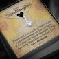 To My Grand Daughter - If You Need A Hug (Love, Grandma) | Beautiful Handcrafted 14k White Gold Family Forever Pendant