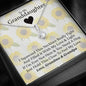 To My Grand Daughter - If I'm Ever Not Here (Love, Grandma & Grandpa) |  Stunning 14k White Gold Family Forever Pendant