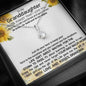 To My Grand Daughter - Be Brave, Be Bold And Be Beautiful (Love, Grandma) | Beautiful 14k White Gold Family Forever Pendant