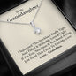 To My Grand Daughter - If I'm Ever Not Here (Love, Grandma) | Beautiful 14K White Gold Family Forever Pendant