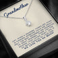 Grand Mother - Life Is So Much Sweeter By Your Side |  Beautiful 14k White Gold Family Forever Pendant