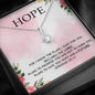 HOPE - I Know The Plans I Have For You ( Jeremiah 29:11 ) | Beautiful 14k White Gold Family Forever Pendant
