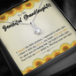 To My Beautiful Grand Daughter - When You Are Feeling Low | Beautiful 14K White Gold Family Forever Pendant