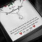 To Our Grand Daughter - You Took Our Breath Away | Beautiful 14k White Gold Family Forever Pendant