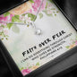 Faith Over Fear - I Can Do Everything Through Christ | Beautiful 14k White Gold Family Forever Pendant