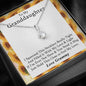 To My Grand Daughter - If I'm Ever Not Here (Love, Grammy) | Beautiful 14k White Gold Family Forever Pendant