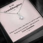 To My Grand Daughter - If We Can't Be Together (Love, Grandma) | Beautiful 14k White Gold Family Forever Pendant