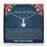 Aunt & Niece Bond - Beautiful Journey of Life | Stunning 14k White Gold Family Forever Pendant
