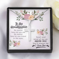 To My Grand Daughter - Amazing Child In My Eyes | Artisan Crafted 14K White Gold