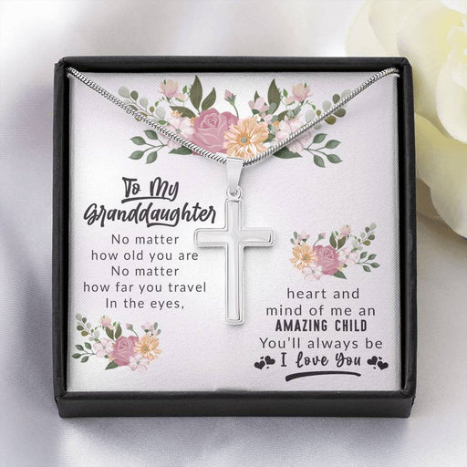 To My Grand Daughter - Amazing Child In My Eyes | Artisan Crafted 14K White Gold Default Title