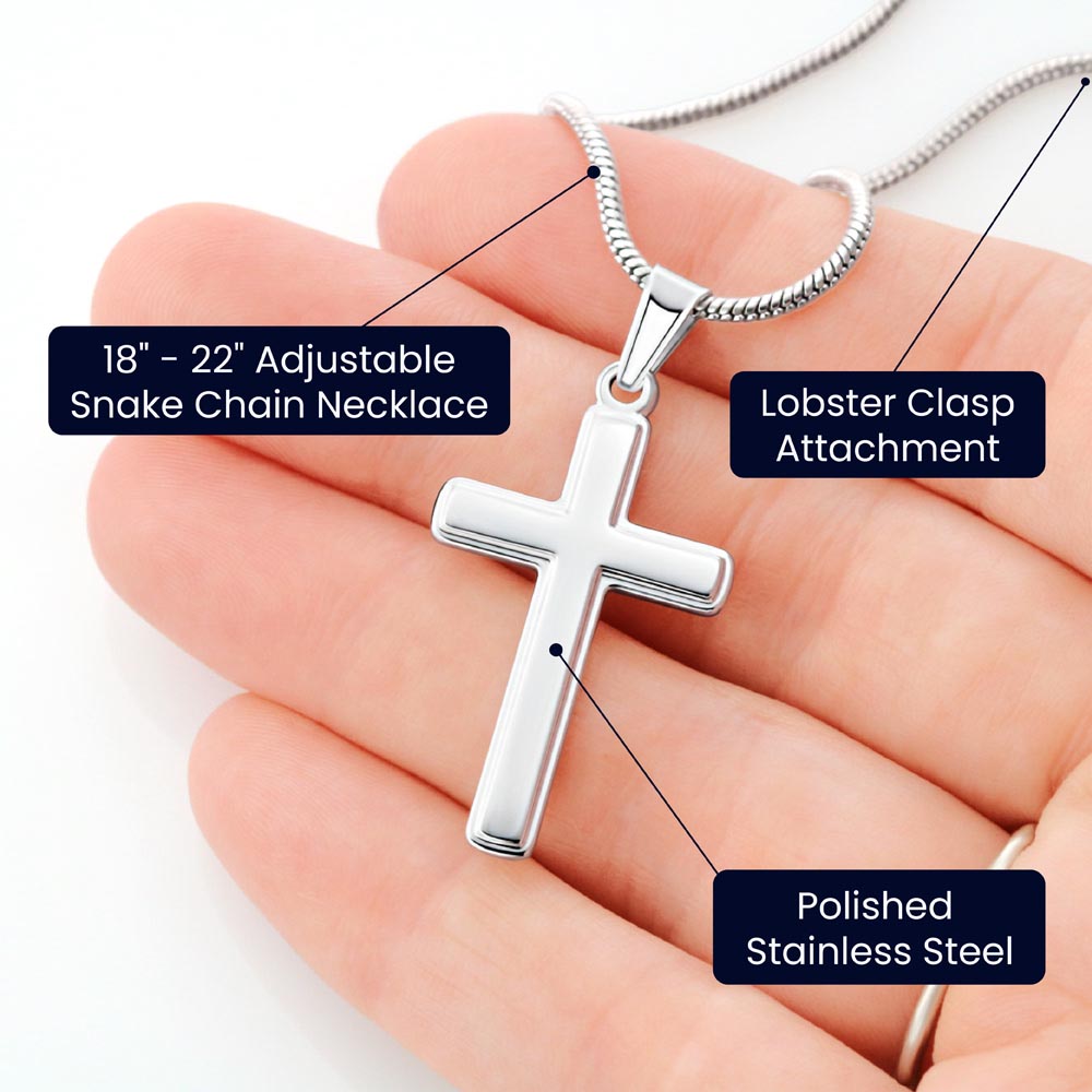 Daughter | Always Have Your Back (Love Dad) Beautiful Cross Necklace