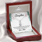 To My Daughter - You will Always Have Me (Love, Mom) | Stunning 14K White Gold Family Forever Pendant