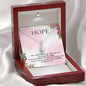 HOPE - I Know The Plans I Have For You ( Jeremiah 29:11 ) | Beautiful 14k White Gold Family Forever Pendant