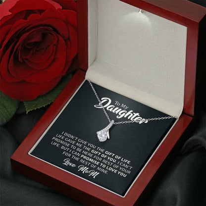 To My Daughter - The Gift Of You (Love, Mom) | Beautiful14K White Gold Family Forever Pendant