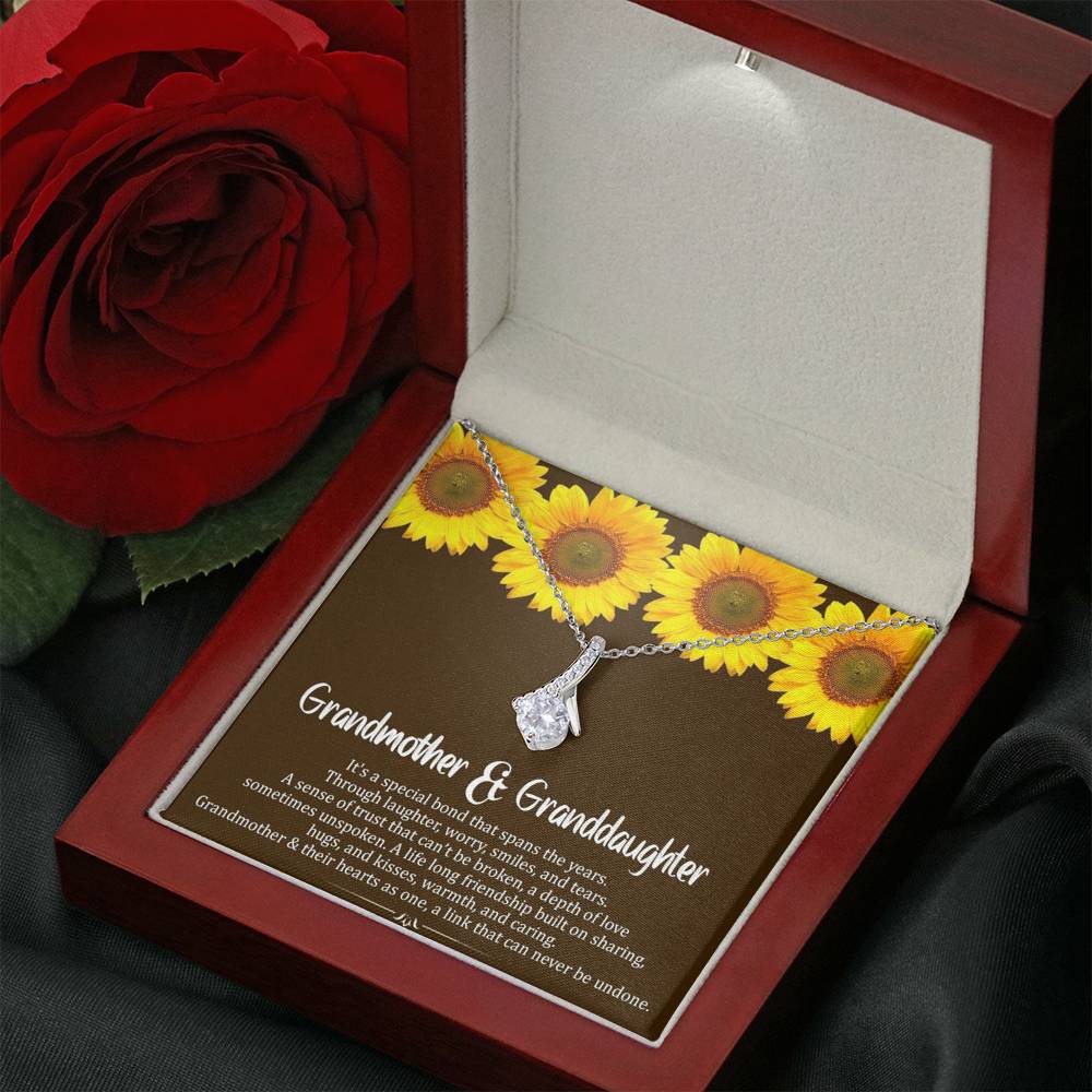 Grand Mother & Grand Daughter - Hearts As One | Beautiful 14K White Gold Family Forever Pendant