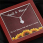 Aunt & Niece - The Love Is Forever | Beautiful 14k White Gold Family Forever Pendant