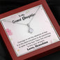 To My Grand Daughter - Live Your Dreams (Love, Grandma) | Beautiful 14k White Gold Family Forever Pendant