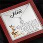 To My Niece - Promise To Love You (Love, Your Aunt) | Beautiful 14K White Gold Family Forever Pendant