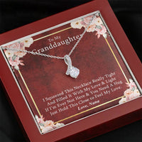 To My Grand Daughter- If I'm Ever Not Here (Love, Nana) | Beautiful 14k White Gold Family Forever Pendant