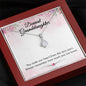 Dearest Grand Daughter - You Stole Our Heart | Beautiful 14k White Gold Family Forever Pendant