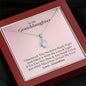 To My  Grand Daughter - If I'm Ever Not Here (Love, Grandma) | Beautiful 14k White Gold Family Forever Pendant
