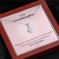 To My Grand Daughter - I Will Stay Forever (Love, Grandma) | Beautiful 14k White Gold Family Forever Pendant