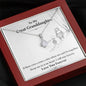 To My Great Grand Daughter - If We Can't Be Together |  Beautiful 14K White Gold Family Forever Pendant