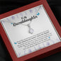 To My Grand Daughter - Always Right Here In Your Heart | Stunning 14K White Gold Family Forever Pendant