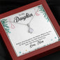 To My Daughter - You will Always Have Me (Love, Mom) | Stunning 14K White Gold Family Forever Pendant
