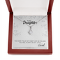 To My Daughter - My Little Girl | Beautiful 14K White Gold Family Forever Pendant