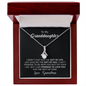To My Grand Daughter - The Gift Of You (Love, Grandma) | Beautiful 14K White Gold Family Forever Pendant